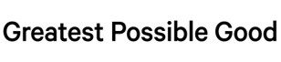 MEMBER: Greatest Possible Good logo